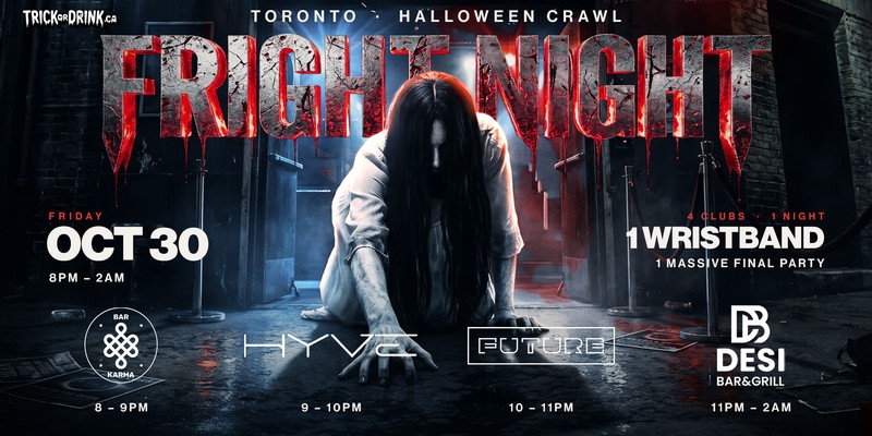Fright Night Fri, Trick or Drink Halloween crawl