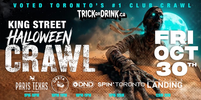 King Street Club Crawl Fri, Trick or Drink Halloween crawl