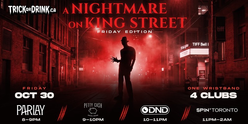 Nightmare on King Street Friday, Trick or Drink Halloween crawl