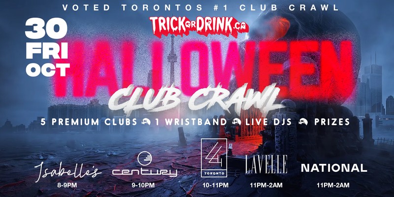 King West Halloween Crawl Fri, Trick or Drink Halloween crawl