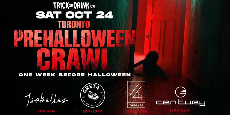 Pre-Halloween Saturday, Trick or Drink Halloween crawl