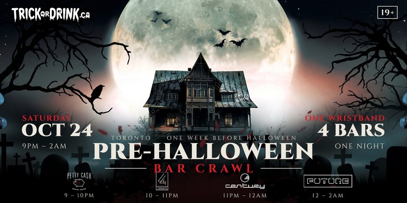 Pre-Halloween Bar Crawl, Trick or Drink Halloween crawl