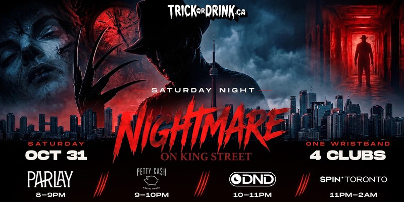 Nightmare on King Street Saturday, Trick or Drink Halloween crawl
