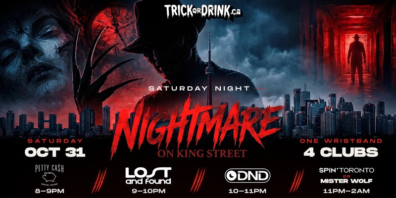 Nightmare on King Street Saturday, Trick or Drink Halloween crawl