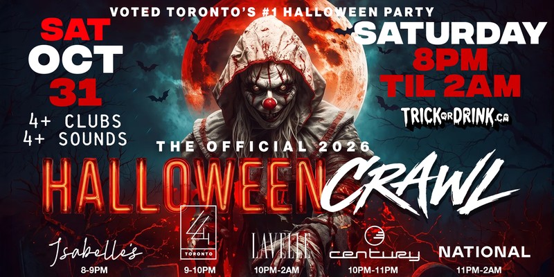 King West Halloween Crawl Sat, Trick or Drink Halloween crawl
