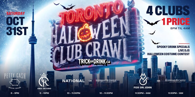 Toronto Club Crawl Sat, Trick or Drink Halloween crawl