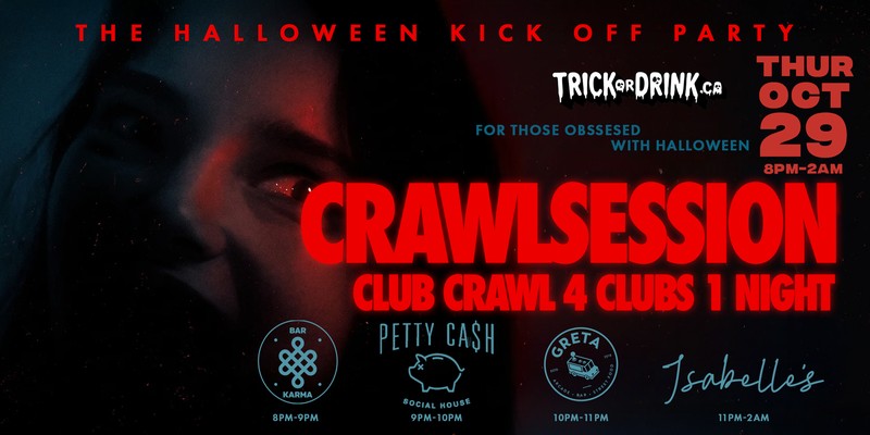 Crawlsession, Trick or Drink Halloween crawl