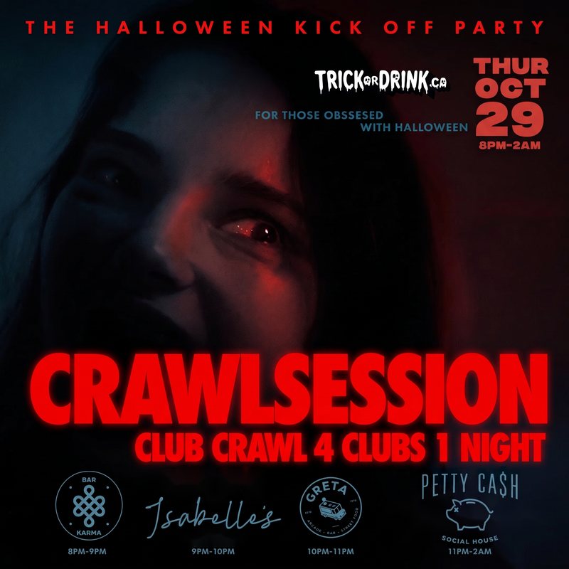 Crawlsession, the Halloween kick off party, four clubs one night